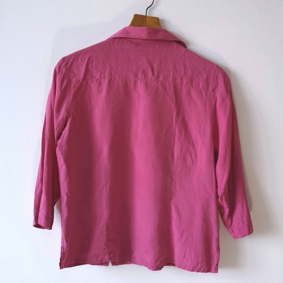 Pink silk blouse - Picture 2 of 3